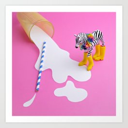 No use crying over spilled milk Art Print