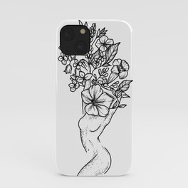 Floral head by Din Don iPhone Case