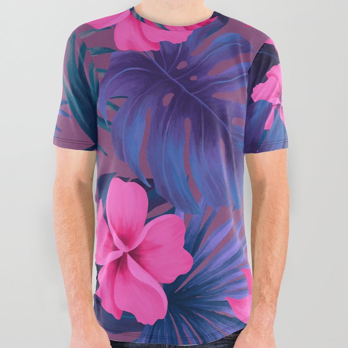 Tropical flowers 5 All Over Graphic Tee