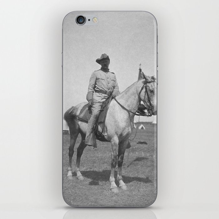 Colonel Theodore Roosevelt On Horseback - New York - 1898 iPhone Skin