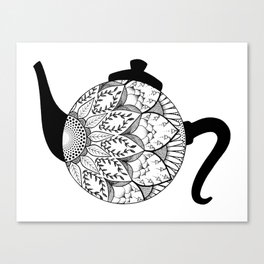 Teapot Mandala Canvas Print
