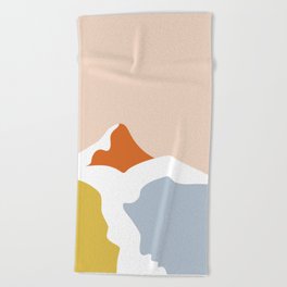 Gymnastics Silhouette Art Print Beach Towel