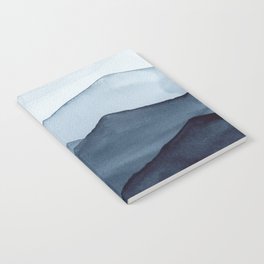 abstract watercolor mountains Notebook