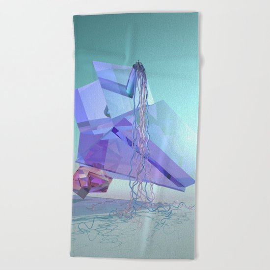 Mountain River Beach Towel