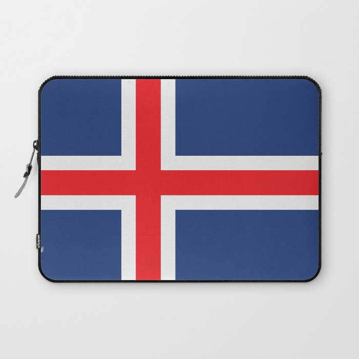 Iceland Flag Print Icelander Country Pride Patriotic Pattern Laptop Sleeve