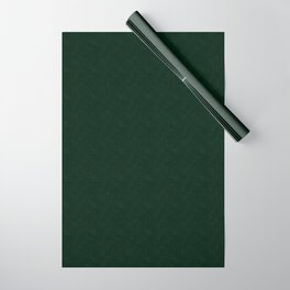 Textured dark green, solid green, dark green. Wrapping Paper