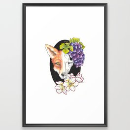 The Fox and the Grapes Framed Art Print