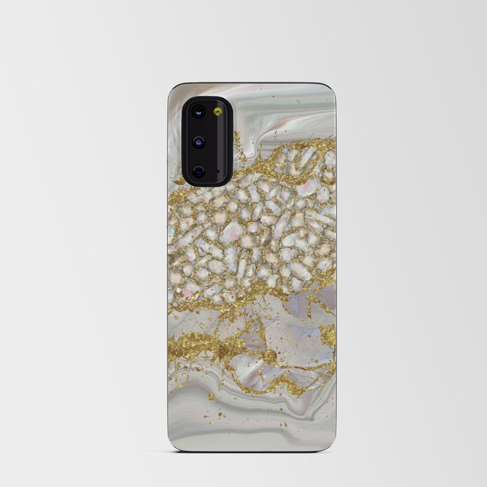 Mother of pearl and gold Abstract Android Card Case