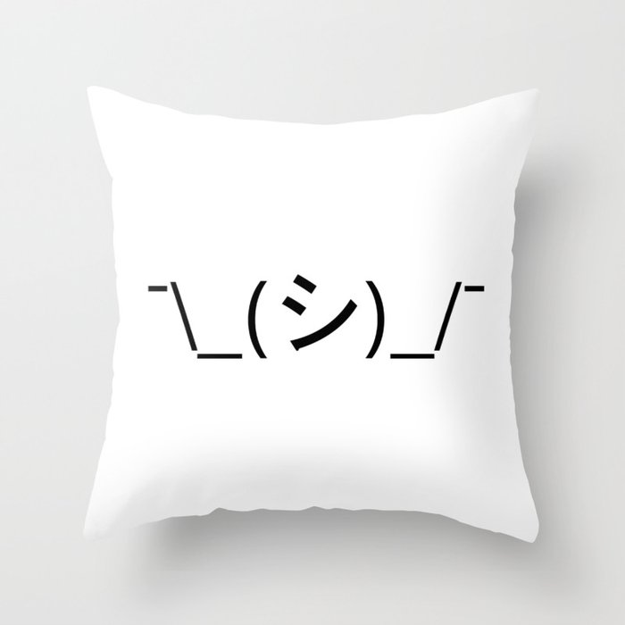 Kaomoji pillow outlet