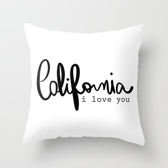 California i love you Throw Pillow