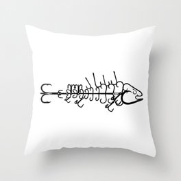 Hook Ink Logo Throw Pillow