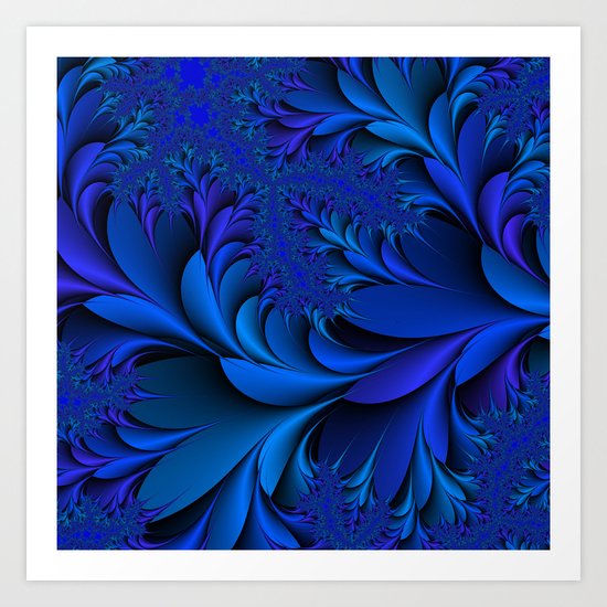 Blue Art Print