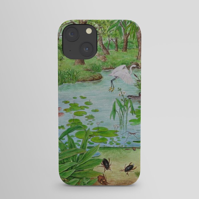 A Day of Forest (4). (the lake ecosystem) iPhone Case