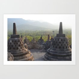 Sight view in Chandi Borobudur Art Print