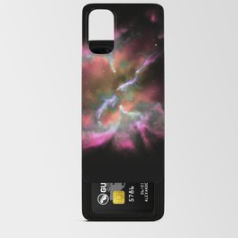 Coral Hot Pink Planetary Nebula Android Card Case