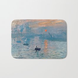 Claude Monet - Impression Sunrise Badematte
