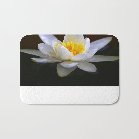 White Water Lily Bath Mat