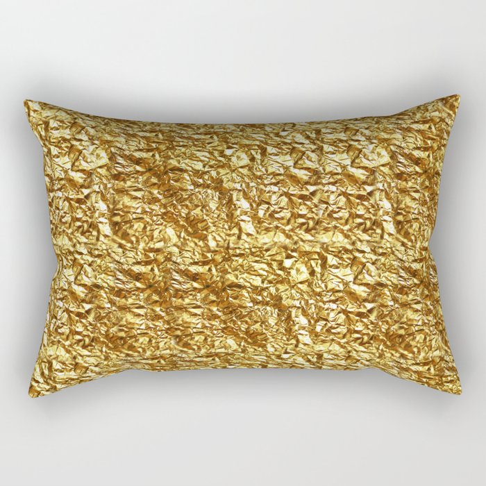 GOLD METAL TEXTURE solid color  Rectangular Pillow