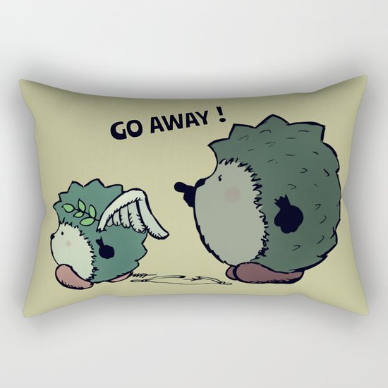 Go away! Rectangular Pillow
