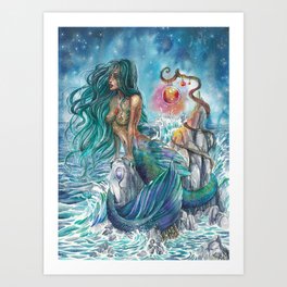 Witch of the oceans Art Print