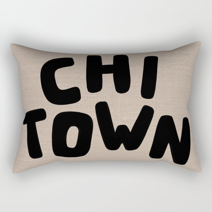 Chi Town Linen Brown Rectangular Pillow