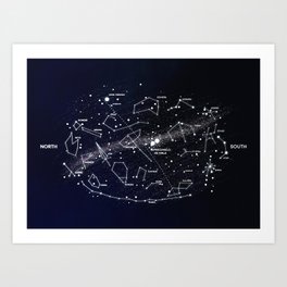 Tahreshia Stellar Map Art Print