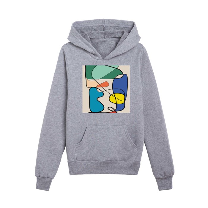 Abstract Form 3 Kids Pullover Hoodie