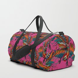 rooster ink pink Duffle Bag