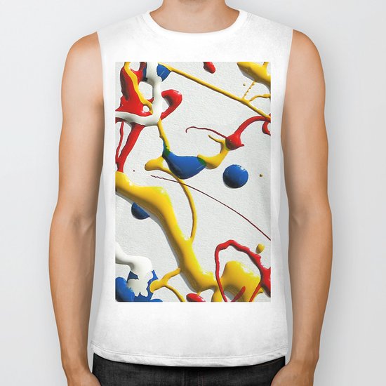 Ink Splatter Biker Tank