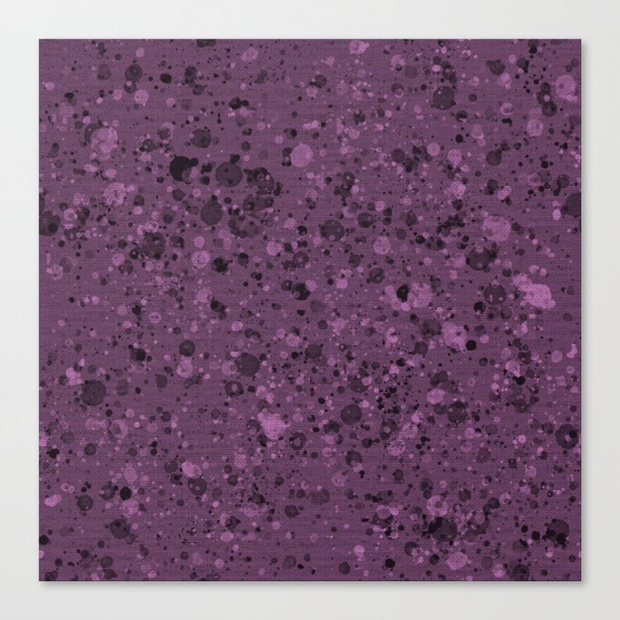 Mauve painting stains pattern, solid soft purple Canvas Print