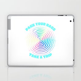 Pack your bags, take a trip - Holographic Trippy Warp Laptop Skin