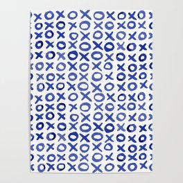 Xoxo valentine's day - blue Poster
