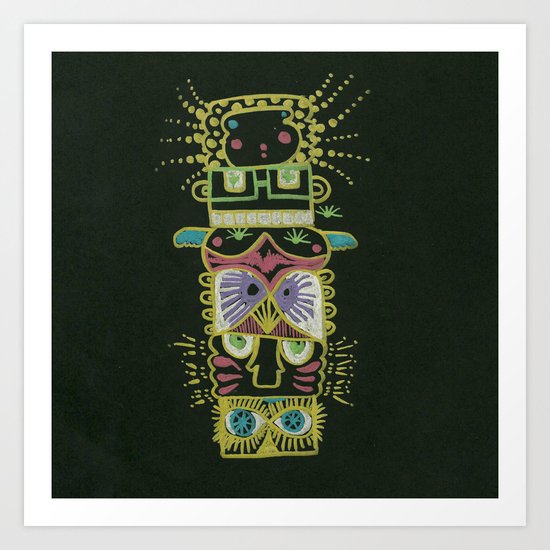 Gummy Totem Art Print