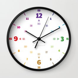 Lernuhr Minimalistisch simples Design EasyRead Ziffernblatt (3-6-9-12) Wall Clock