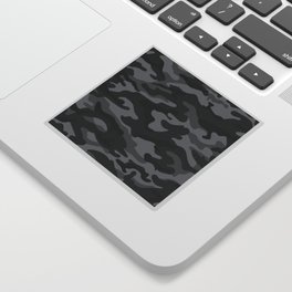 Camouflage Black And Grey Sticker
