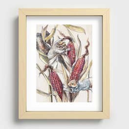 Jimmy Red Corn Recessed Framed Print