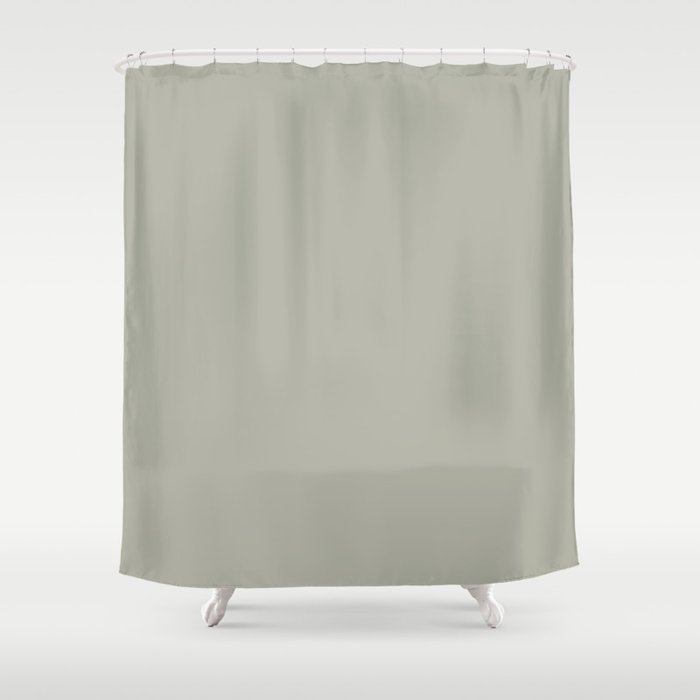 Shell Walk Gray Shower Curtain