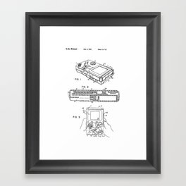 Video Game System Vintage Patent Hand Drawing Framed Art Print