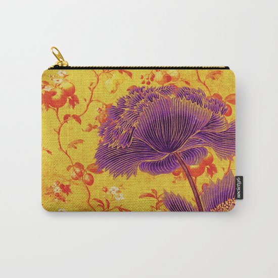 floral chinoiserie Carry-All Pouch