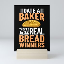Bread Baker Maker Dough Baking Beginner Mini Art Print
