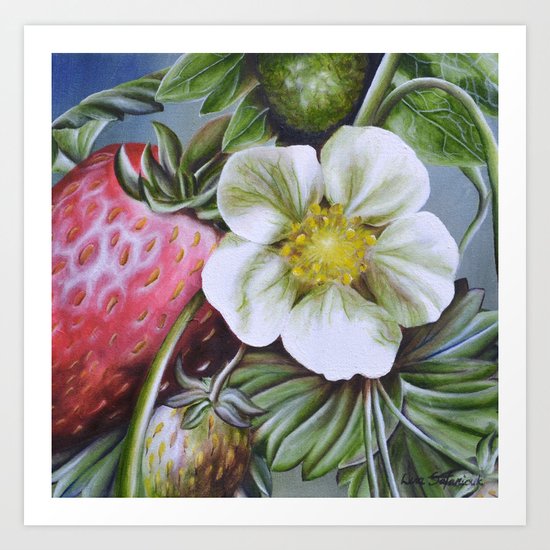 Strawberries Art Print
