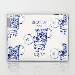 English Bulldog Squat Laptop Skin