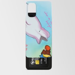 When an infant child meets the beluga whale art Android Card Case