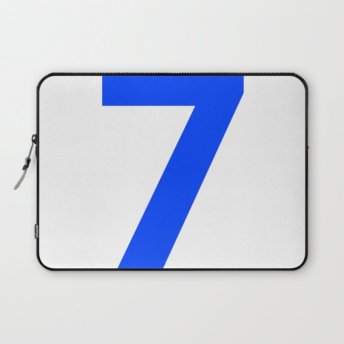 Number 7 (Blue & White) Laptop Sleeve