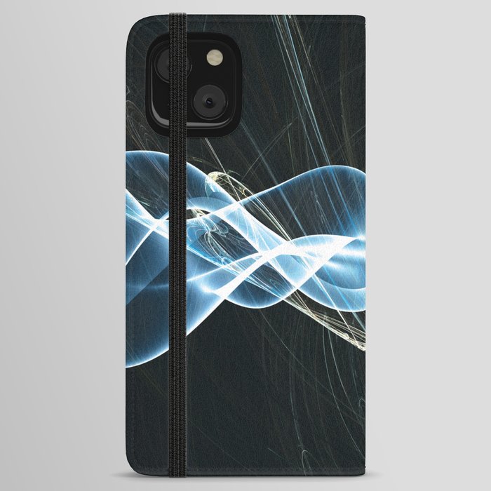 Abstract Wave Light iPhone Wallet Case