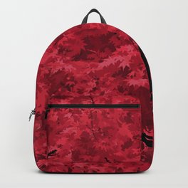 Unbound Backpack | Leaves, Photo, Digital Manipulation, Fall, Canadian, Autumn, Leaf, Red, Nature, Japanese 
