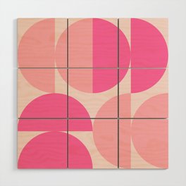 mid c in pink Wood Wall Art