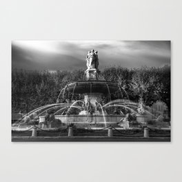 la Rotonde, Aix en Provence Canvas Print