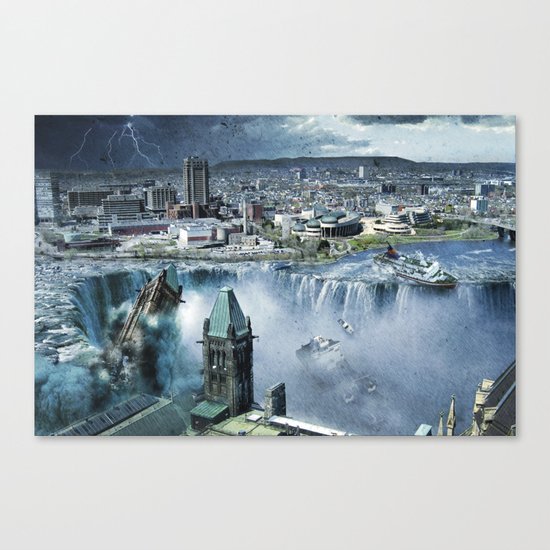 Earth Falls Away Canvas Print