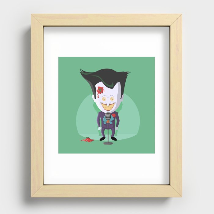 Stand-Up Joker Recessed Framed Print